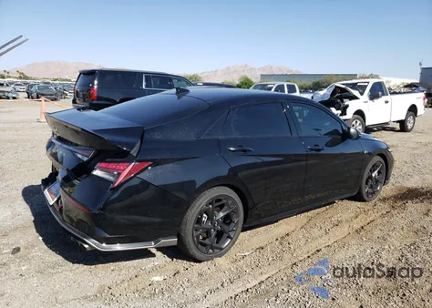 2024 Hyundai Elantra N Line from USA, damaged, VIN KMHLR4DF7RU814513